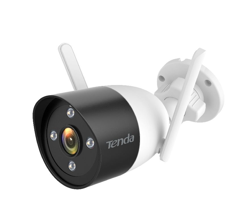 Tenda CT6 Outdoor Wi-Fi Camera Full-Color Smart Detection, 2K - White